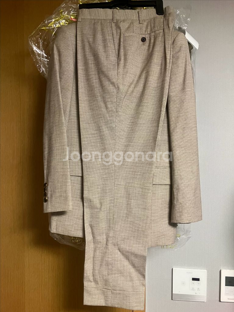 지이크 이태리 원단 베이지 셋업 수트--2