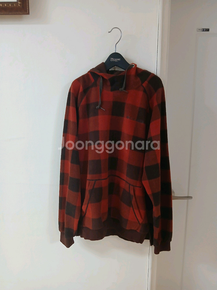 콜롬비아 폴라폴리스 체크 후드 가슴단면 56정도--1