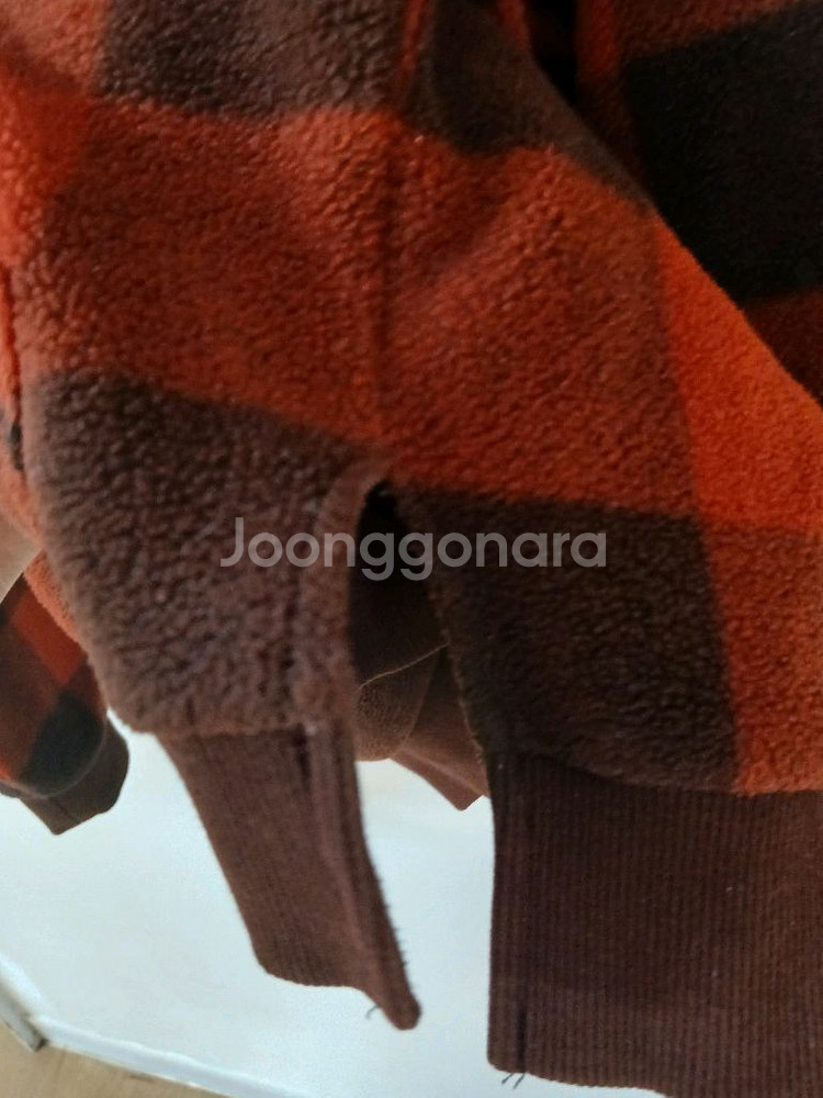 콜롬비아 폴라폴리스 체크 후드 가슴단면 56정도--2