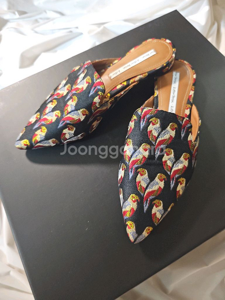 [37] 앤아더스토리즈 자수 패턴 자카드 뮬 슬리퍼--9