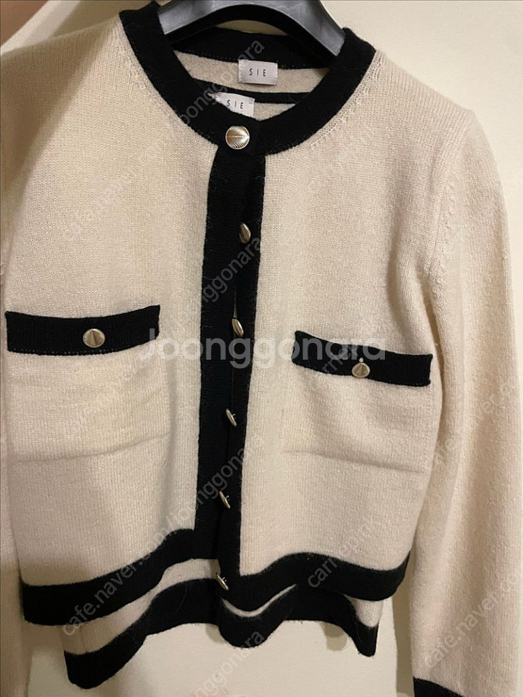 시에 쉘가디건 크림색상--0