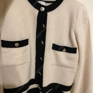 시에 쉘가디건 크림색상