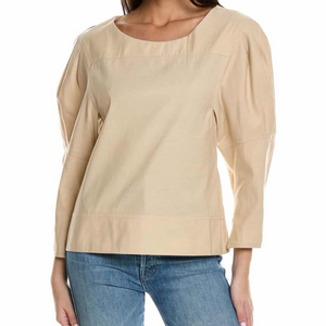 한섬 3.1필립림 퍼프 슬리브 탑