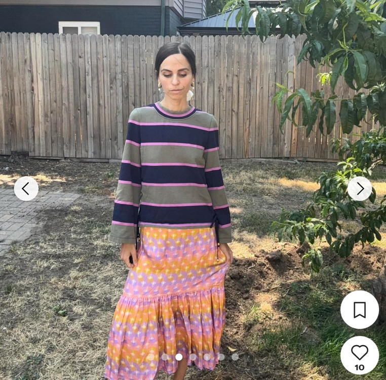 Sandro산드로 우븐 그래픽 스커트0--1