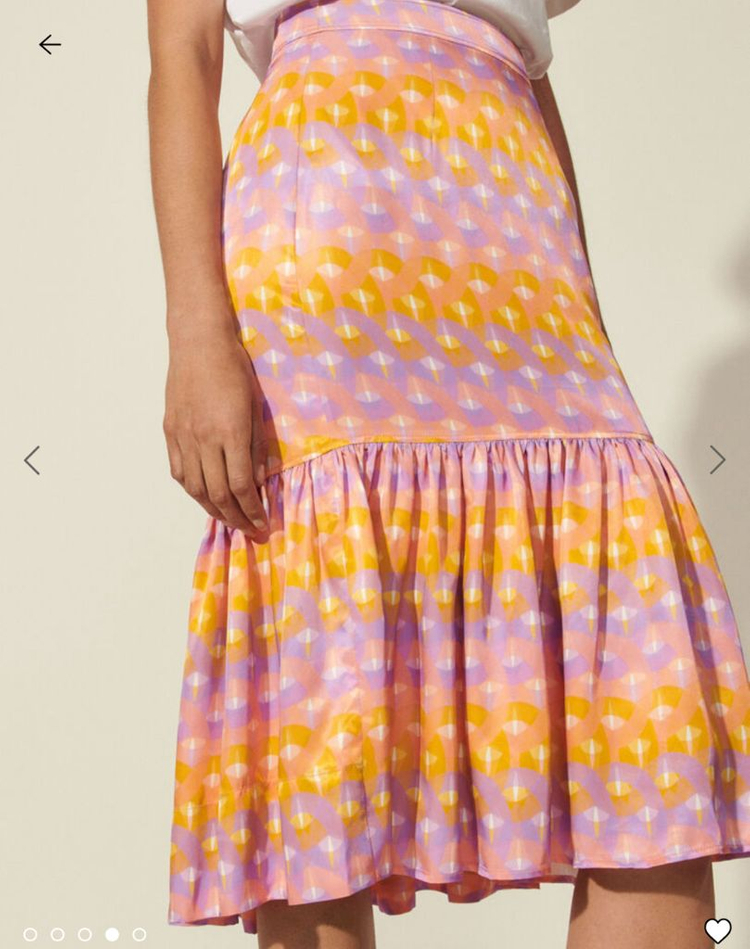 Sandro산드로 우븐 그래픽 스커트0--3