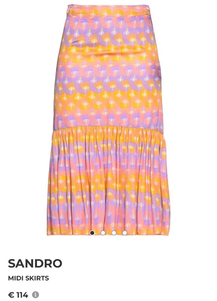 Sandro산드로 우븐 그래픽 스커트0--4