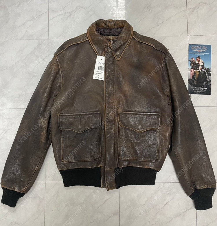 [콕핏usa] A-2 가죽자켓 / 새상품 / xs 이미지