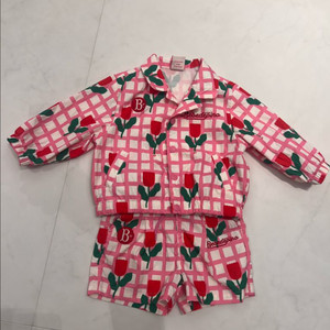 베베드피노 체크 튤립 셋업 90