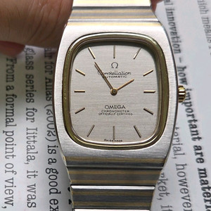 레어] 빈티지 오메가 컨스틸레이션 엘립스 골드콤비 크로