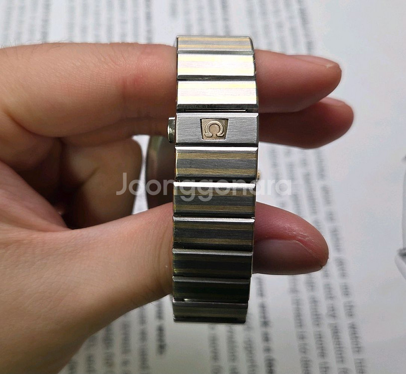 레어] 빈티지 오메가 컨스틸레이션 엘립스 골드콤비 크로--6