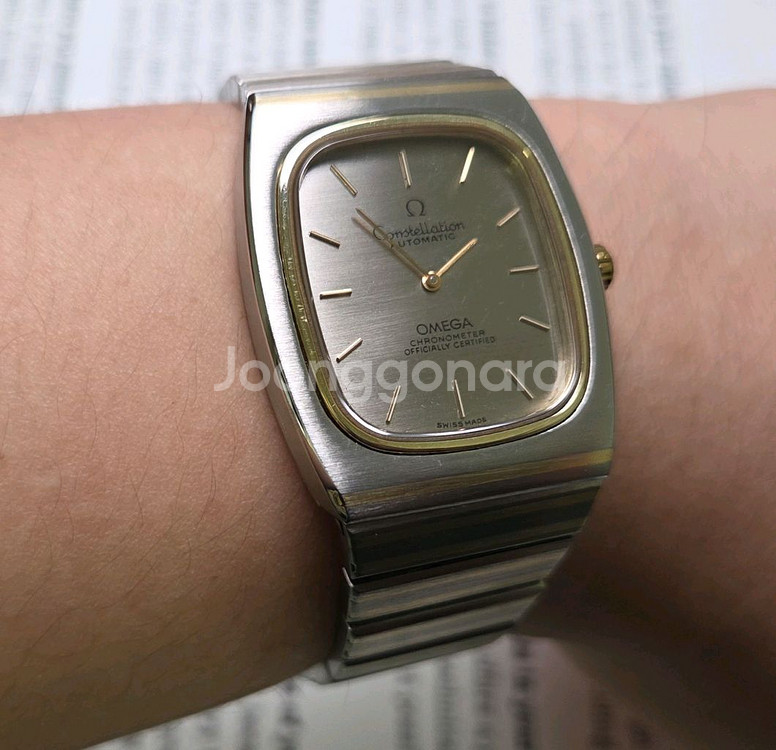 레어] 빈티지 오메가 컨스틸레이션 엘립스 골드콤비 크로--8