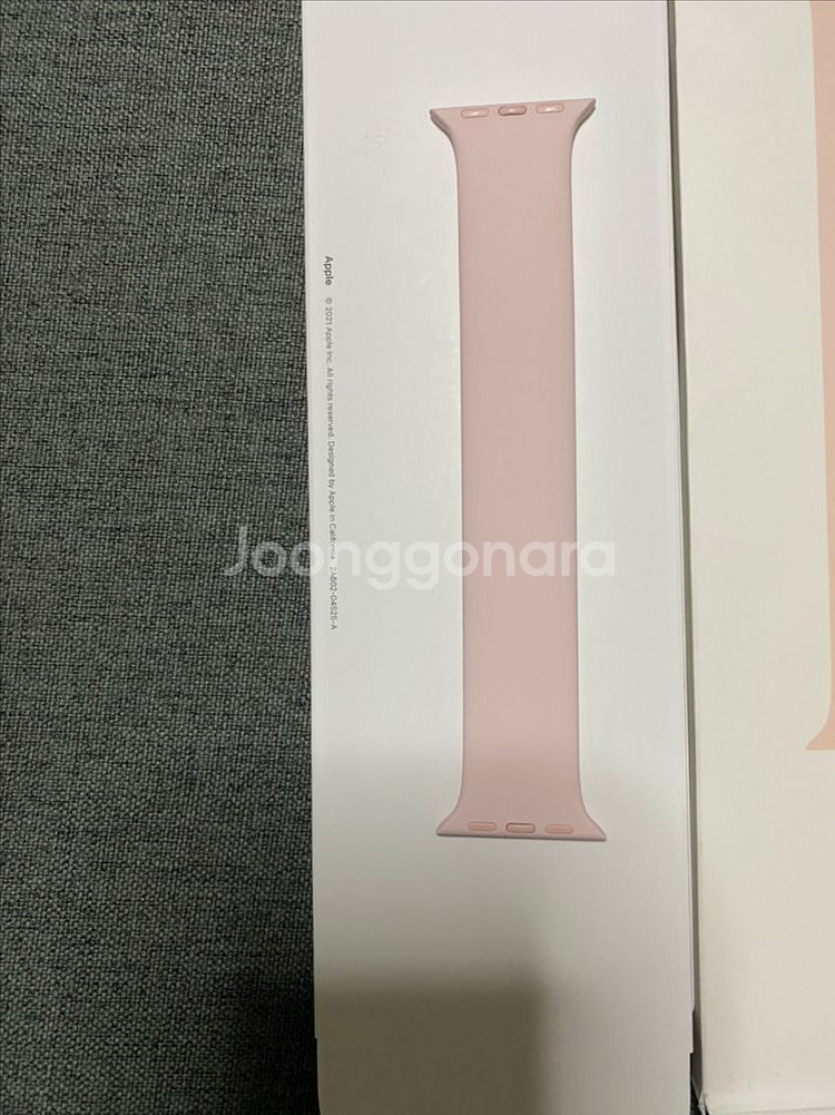 애플워치 솔로루프 핑크색 정품 41mm 사이즈5--1