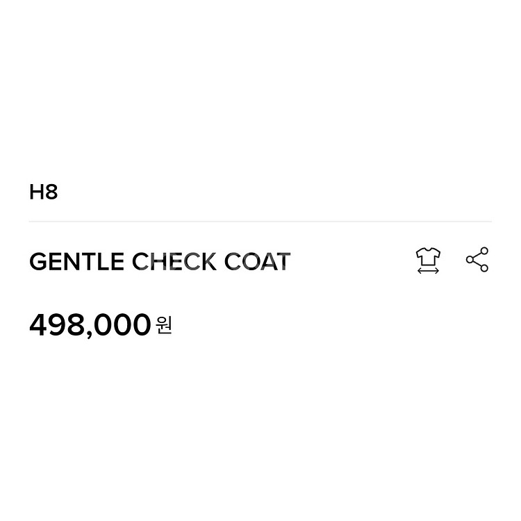 에이치에이트(H8) GENTLE 체크코트 55-66--1