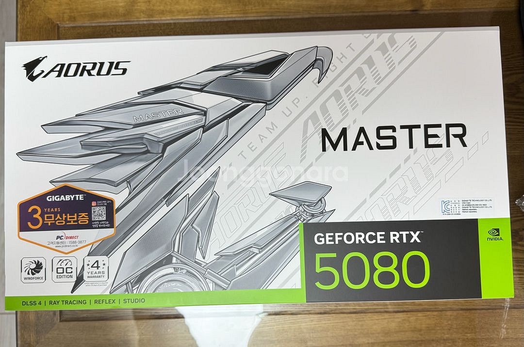 RTX 5080 AORUS MASTER ICE 미개봉--0