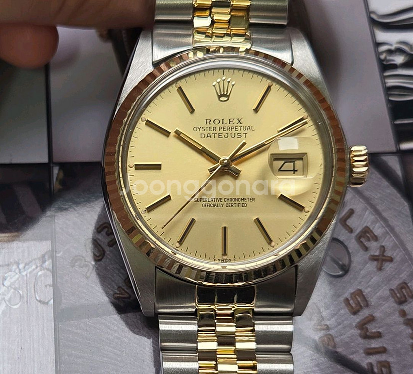 롤렉스 데이저스트 16013 골드콤비 샴골판 쥬빌리줄--0