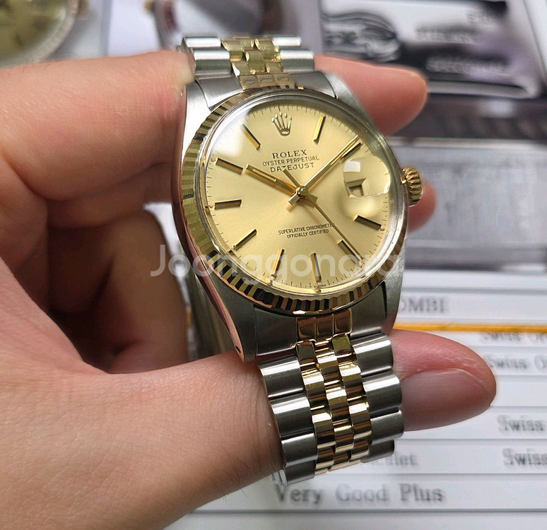 롤렉스 데이저스트 16013 골드콤비 샴골판 쥬빌리줄--4