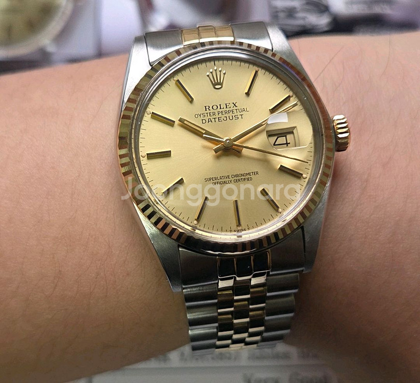 롤렉스 데이저스트 16013 골드콤비 샴골판 쥬빌리줄--9