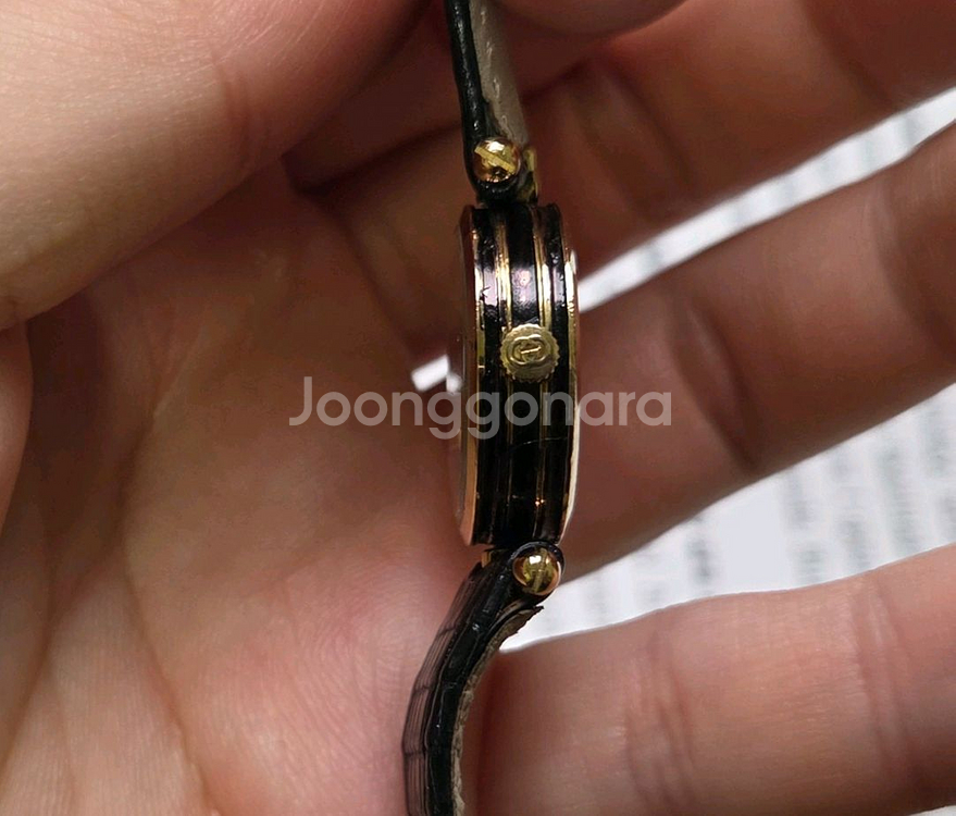 빈티지 구찌 클래식 방돔 블랙다이얼 칼침핸즈 여성용--5