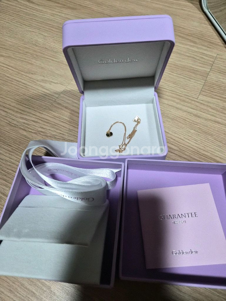 골든듀 18k 로즈골드 스윗베리뉴 목걸이--2