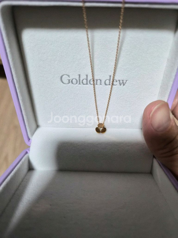 골든듀 18k 로즈골드 스윗베리뉴 목걸이--1