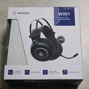 Wizmax W301 7.1채널 RGB 게이밍 헤드셋