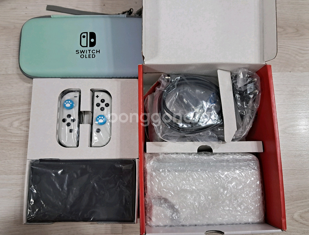 닌텐도 스위치 oled A+급 풀박스 + 파우치--0