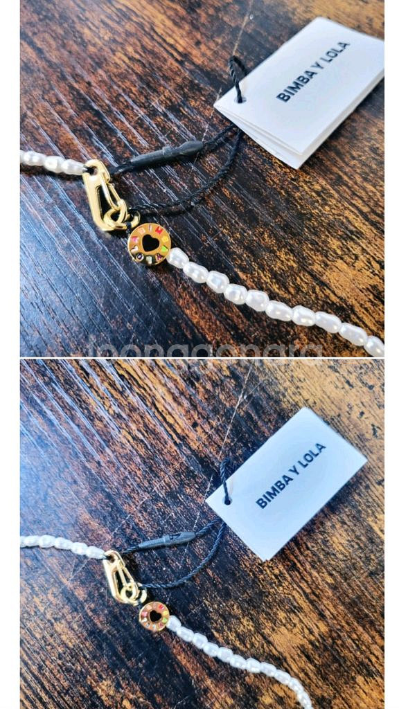 새상품)빔바이롤라 진주목걸이길이--2