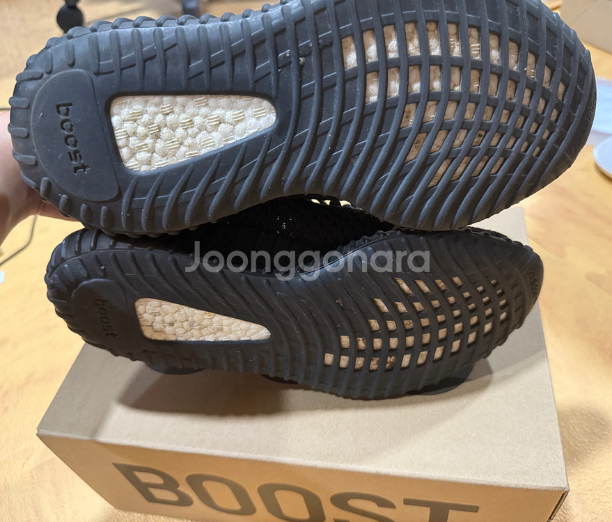 [255] 아디다스 이지부스트 350 v2 트리플 블랙--2