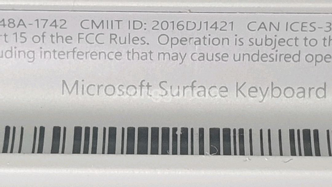 마이크로소프트 서피스 키보드 1742--7