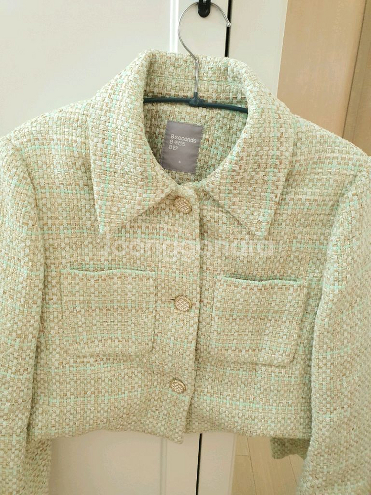 에잇세컨즈 트위드 크롭 자켓 S--0
