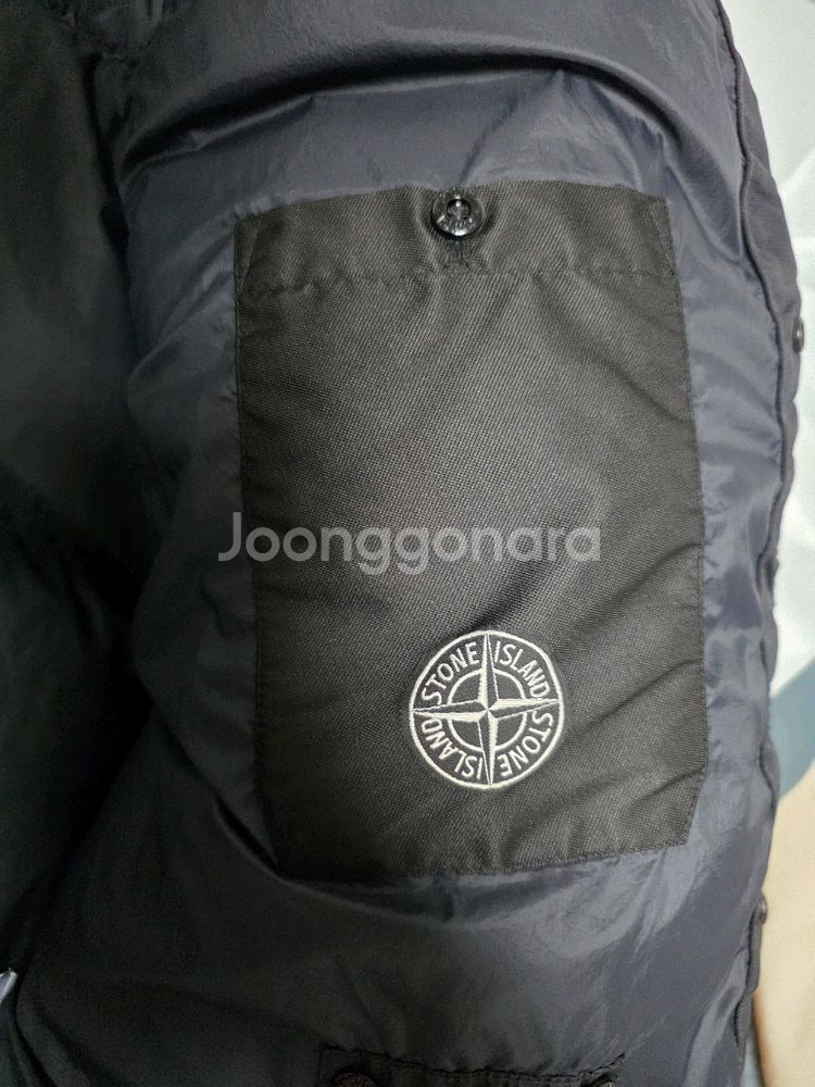 스톤 40723 가먼트 크링클랩스 후드 패딩 블랙XL--4