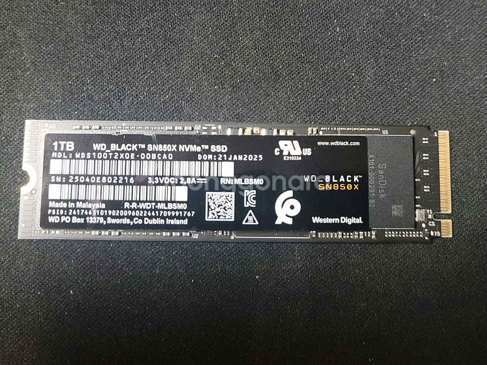 WD 블랙 SN850X 1TB SSD nvme ssd--0