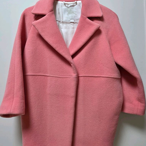 버버리키즈 핑크 울코트 8Y