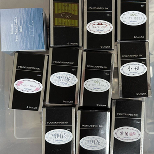 일본펜샵 한정잉크 펠레펜나 앙코라 펜앤메세지 산코도 분구박스