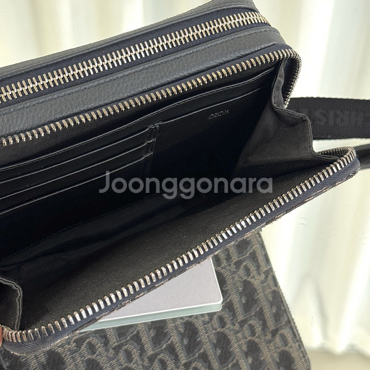 디올 오블리크 루테늄 투웨이 스트랩 파우치 메신저백--8