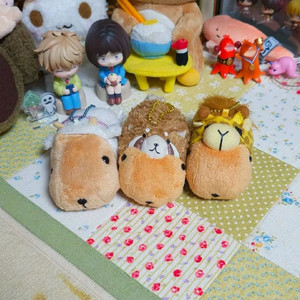 [일본정품] 일괄 동물 카피바라상 인형 키링