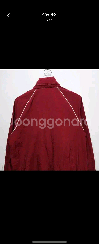 아디다스 버건디 바람막이 (슈퍼스타 윈드브레이커)--1