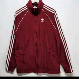아디다스 버건디 바람막이 (슈퍼스타 윈드브레이커)