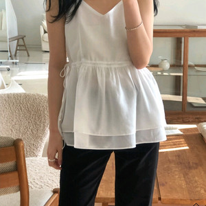 킨다베이지 블라우스