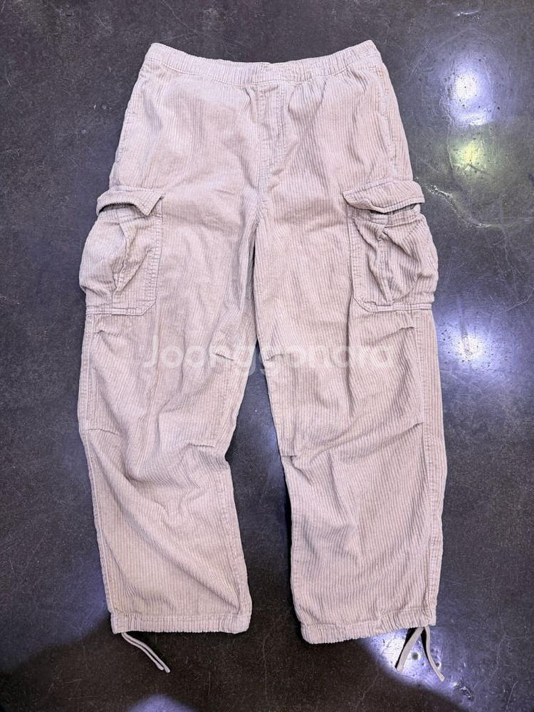 자라 코듀로이 레귤러핏 카고팬츠 아이보리 L--2