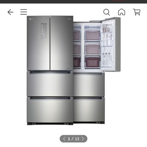 LG 디오스 김치톡톡 4도어 스탠드형 402L
