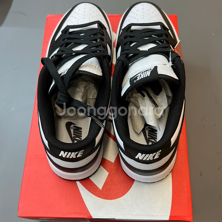 나이키 덩크 로우 범고래 275 사이즈 나코탭 새제품--4