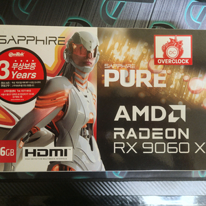 사파이어 라데온 rx 9060 xt 16gb 퓨어
