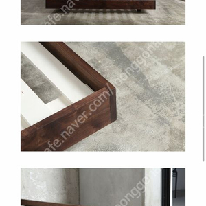 정재원가구 월넛 원목 침대 프레임 퀸