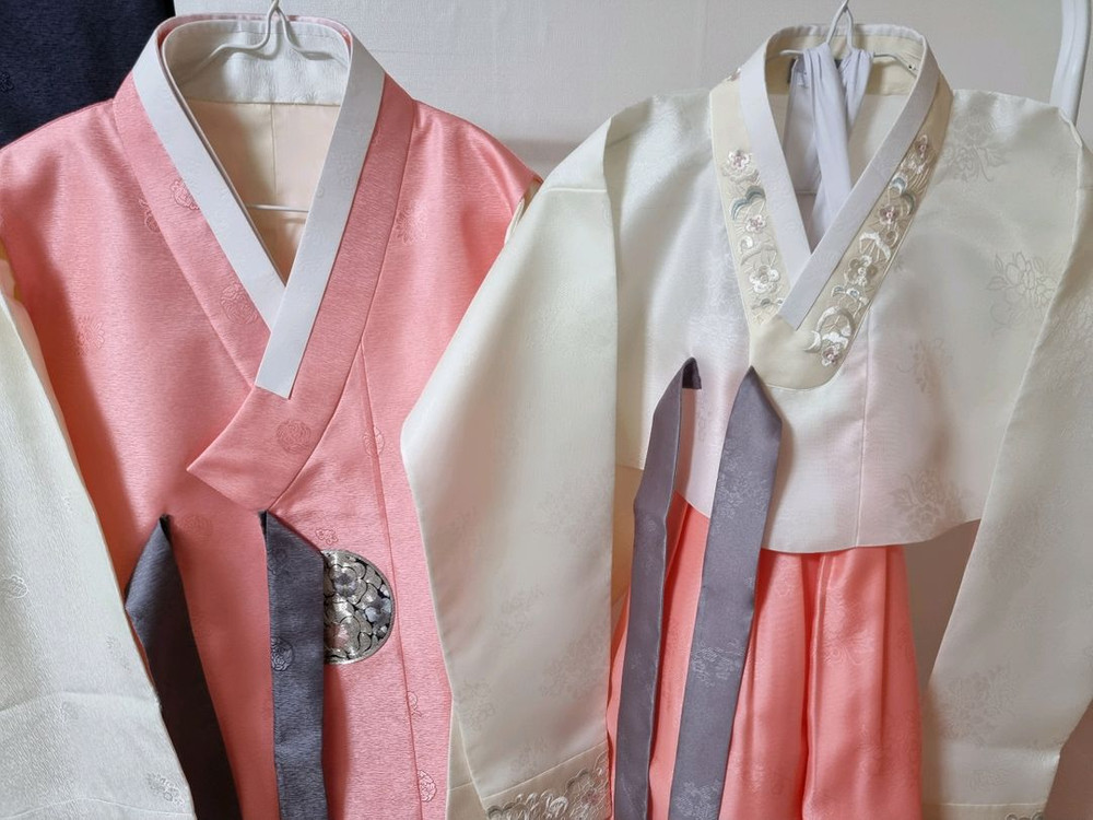 신랑 신부 한복 사이즈 맞으면 대박! 예신 신혼 웨딩--2