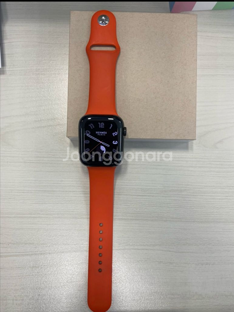 애플워치 6 에르메스 누아르 44mm--0