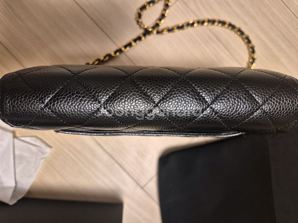 샤넬 woc 클래식 금장 체인백 캐비어 샤넬백--4