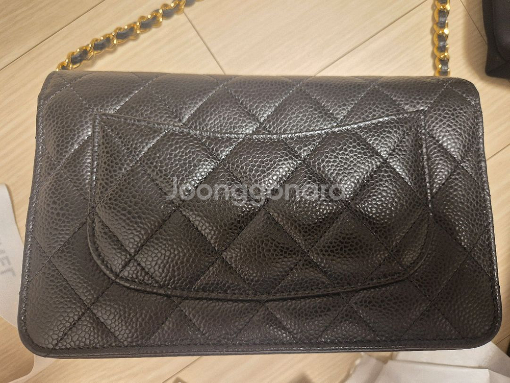 샤넬 woc 클래식 금장 체인백 캐비어 샤넬백--3