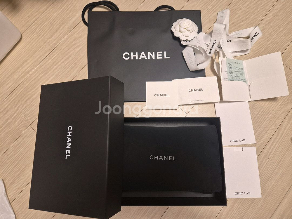 샤넬 woc 클래식 금장 체인백 캐비어 샤넬백--9