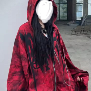 펑크룩 고스 지뢰계 집업